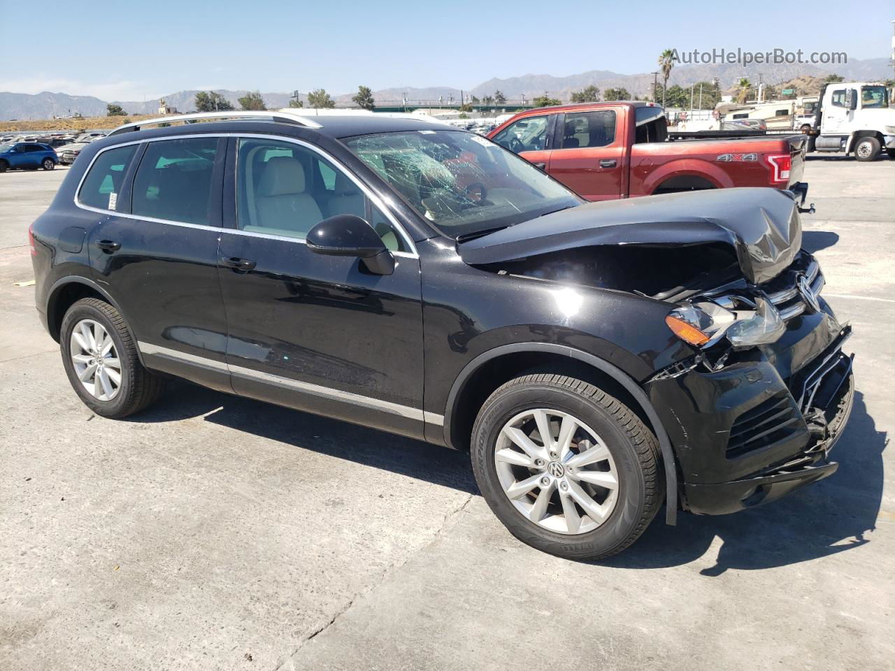 2013 Volkswagen Touareg V6 Tdi Black vin: WVGEP9BPXDD011307