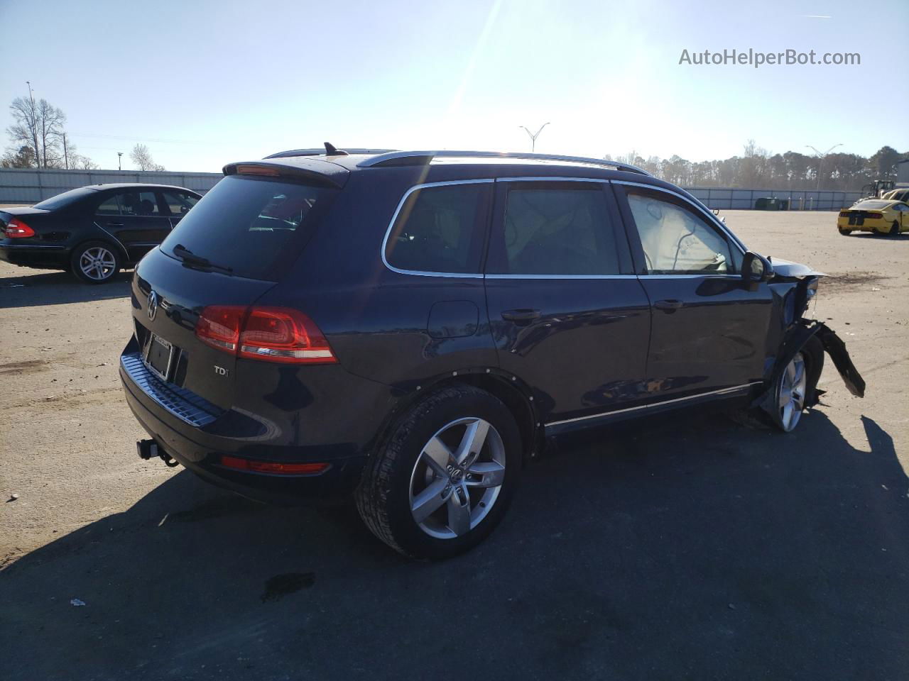 2013 Volkswagen Touareg V6 Tdi Синий vin: WVGEP9BPXDD011842