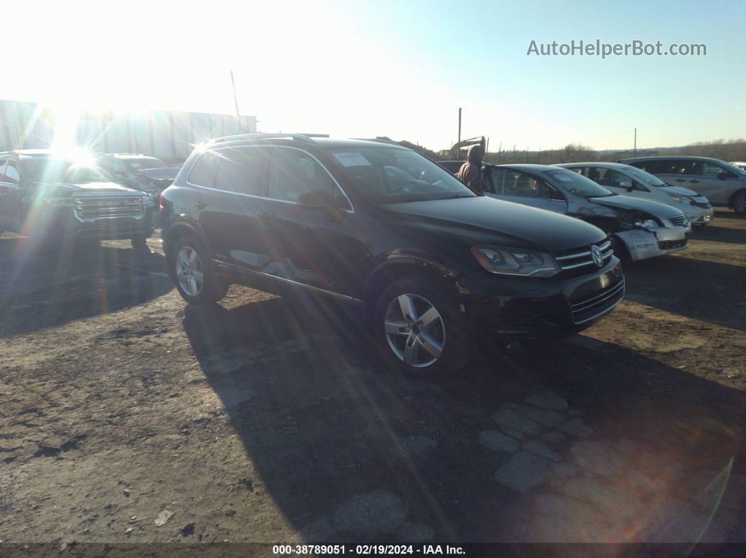 2013 Volkswagen Touareg Tdi Lux Черный vin: WVGEP9BPXDD011971