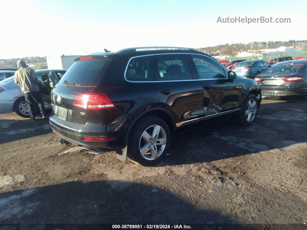 2013 Volkswagen Touareg Tdi Lux Черный vin: WVGEP9BPXDD011971