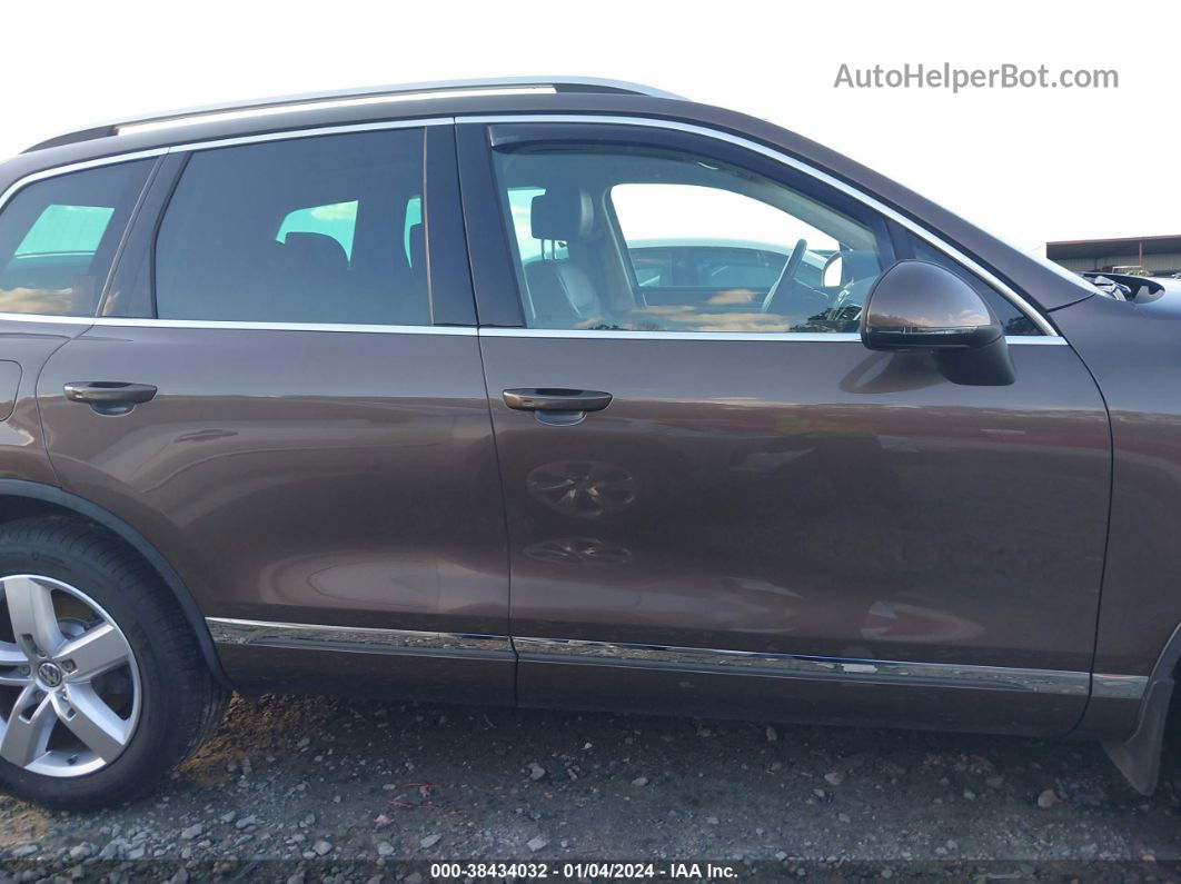 2014 Volkswagen Touareg Tdi Lux Brown vin: WVGEP9BPXED011941