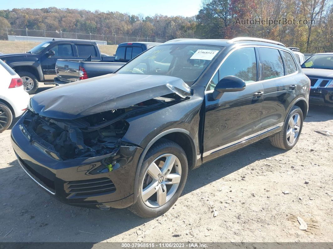 2014 Volkswagen Touareg Tdi Lux Black vin: WVGEP9BPXED013740