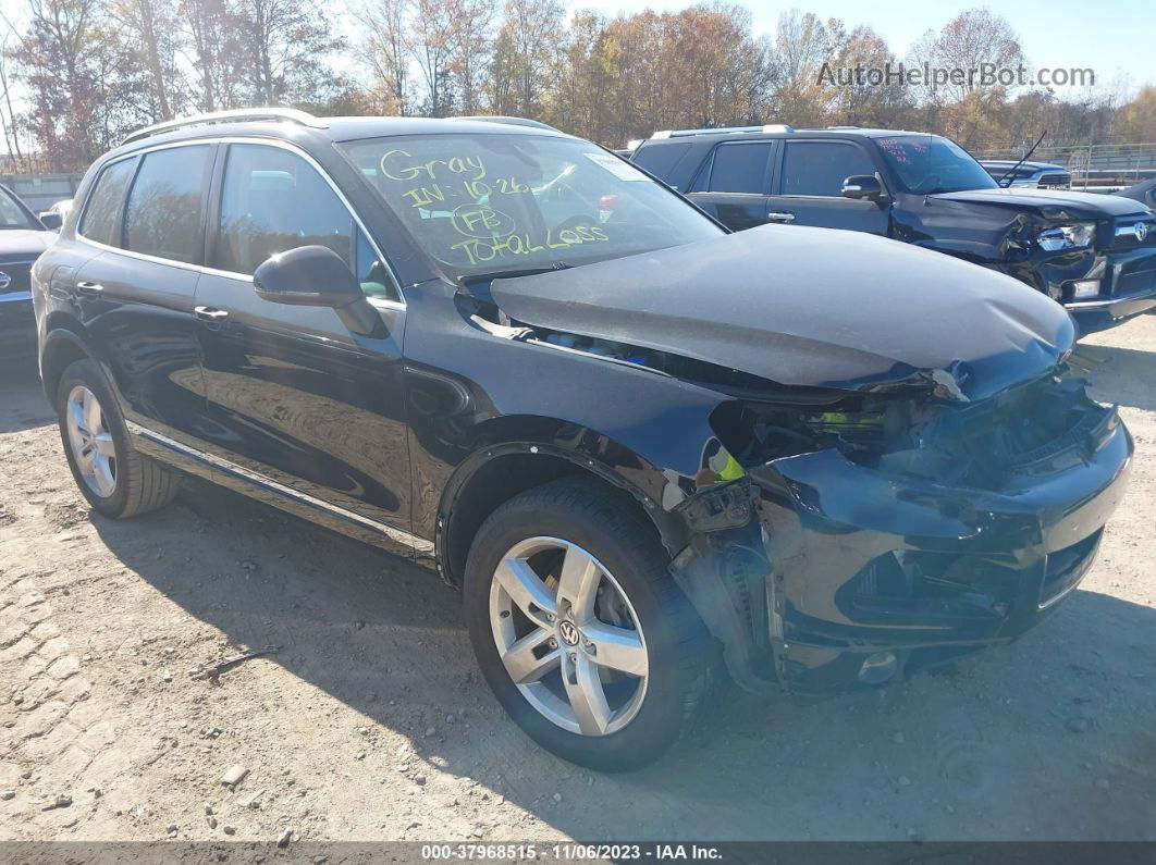 2014 Volkswagen Touareg Tdi Lux Black vin: WVGEP9BPXED013740