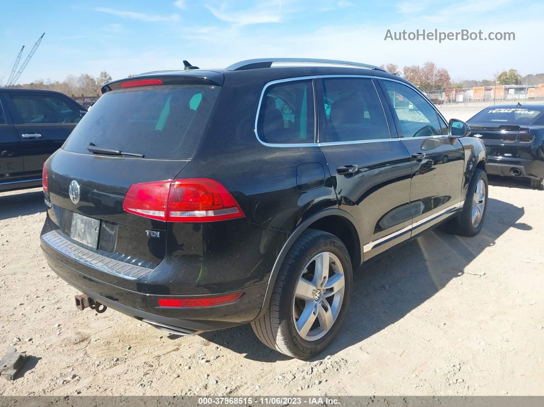 2014 Volkswagen Touareg Tdi Lux Black vin: WVGEP9BPXED013740