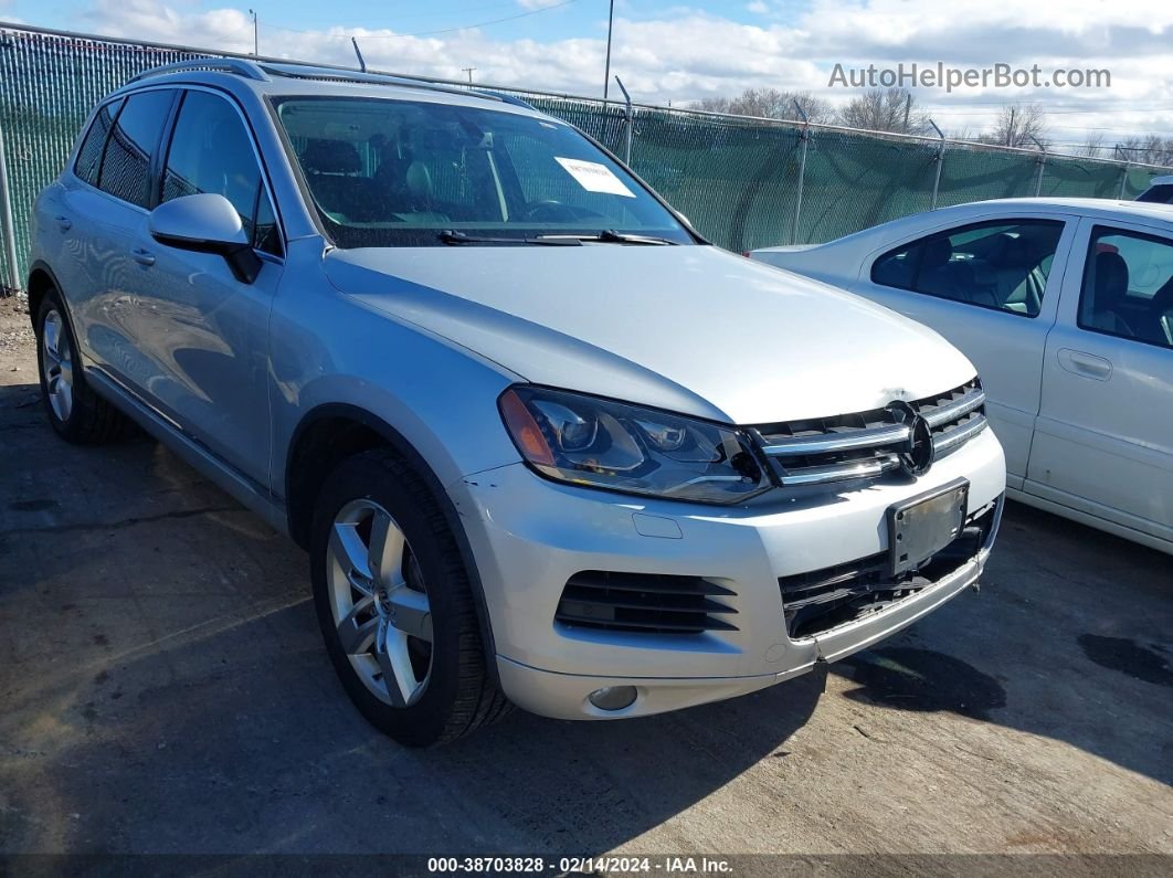 2012 Volkswagen Touareg Vr6 Lux Серебряный vin: WVGFF9BP0CD000533