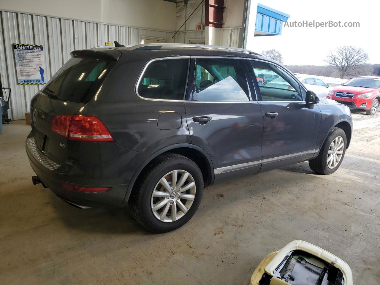 2012 Volkswagen Touareg V6 Gray vin: WVGFF9BP0CD003108