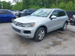 2012 Volkswagen Touareg Vr6 Lux Silver vin: WVGFF9BP0CD004159