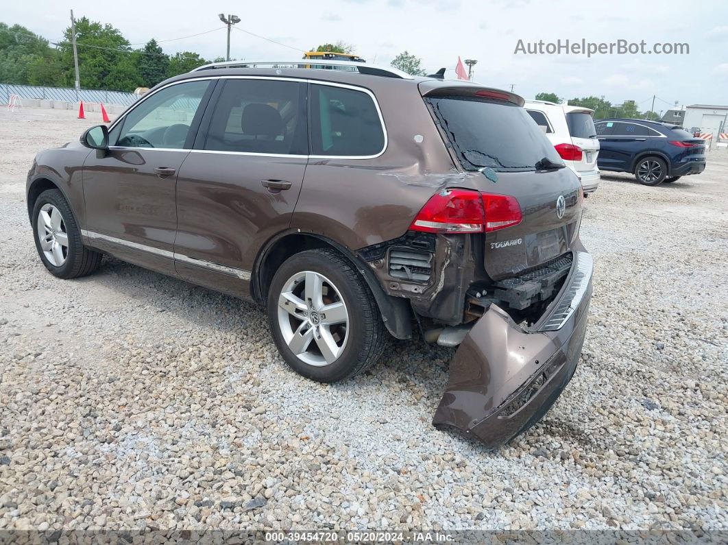 2012 Volkswagen Touareg Vr6 Lux Brown vin: WVGFF9BP1CD001996