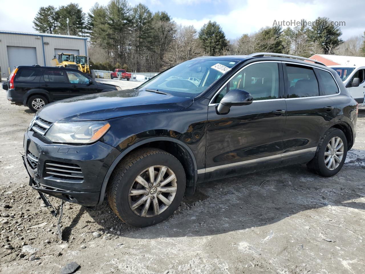 2012 Volkswagen Touareg V6 Black vin: WVGFF9BP2CD003207