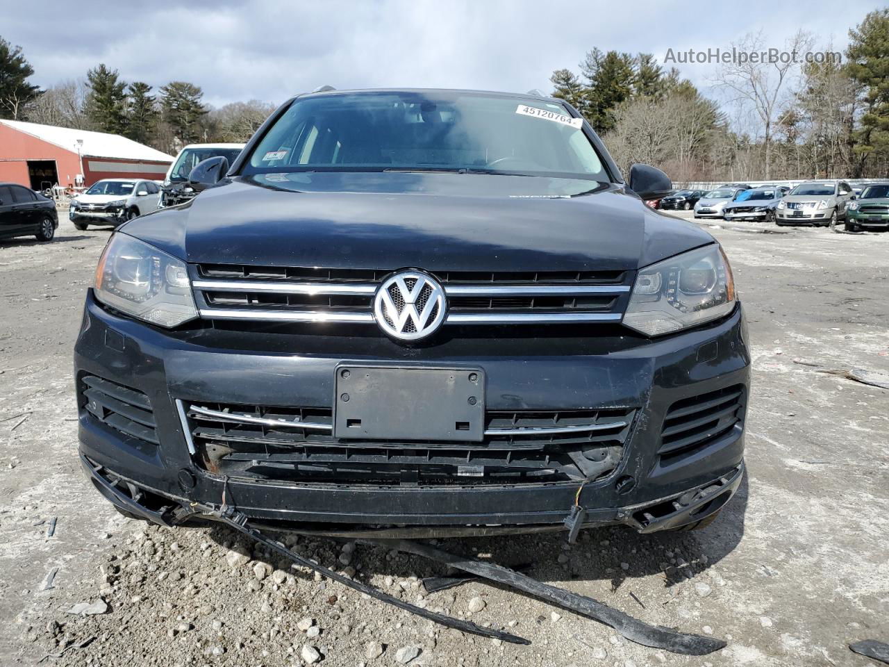 2012 Volkswagen Touareg V6 Black vin: WVGFF9BP2CD003207