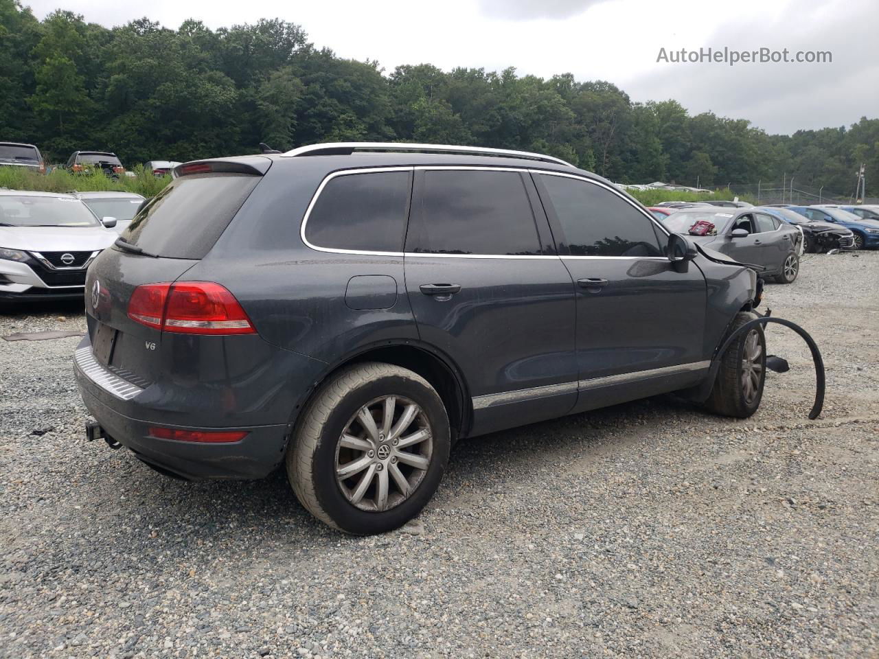 2012 Volkswagen Touareg V6 Gray vin: WVGFF9BP3CD002454