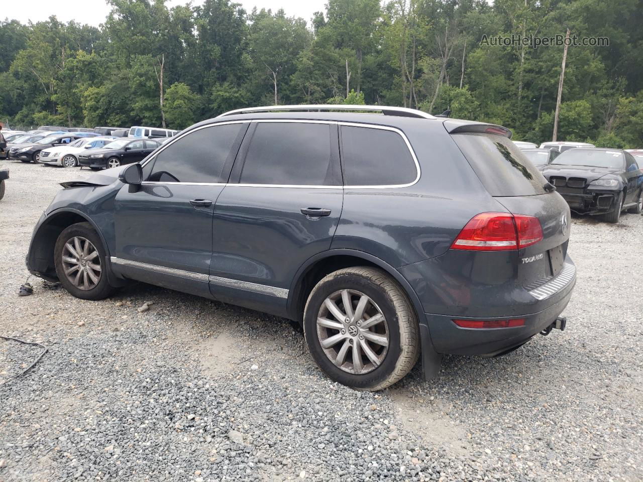 2012 Volkswagen Touareg V6 Gray vin: WVGFF9BP3CD002454