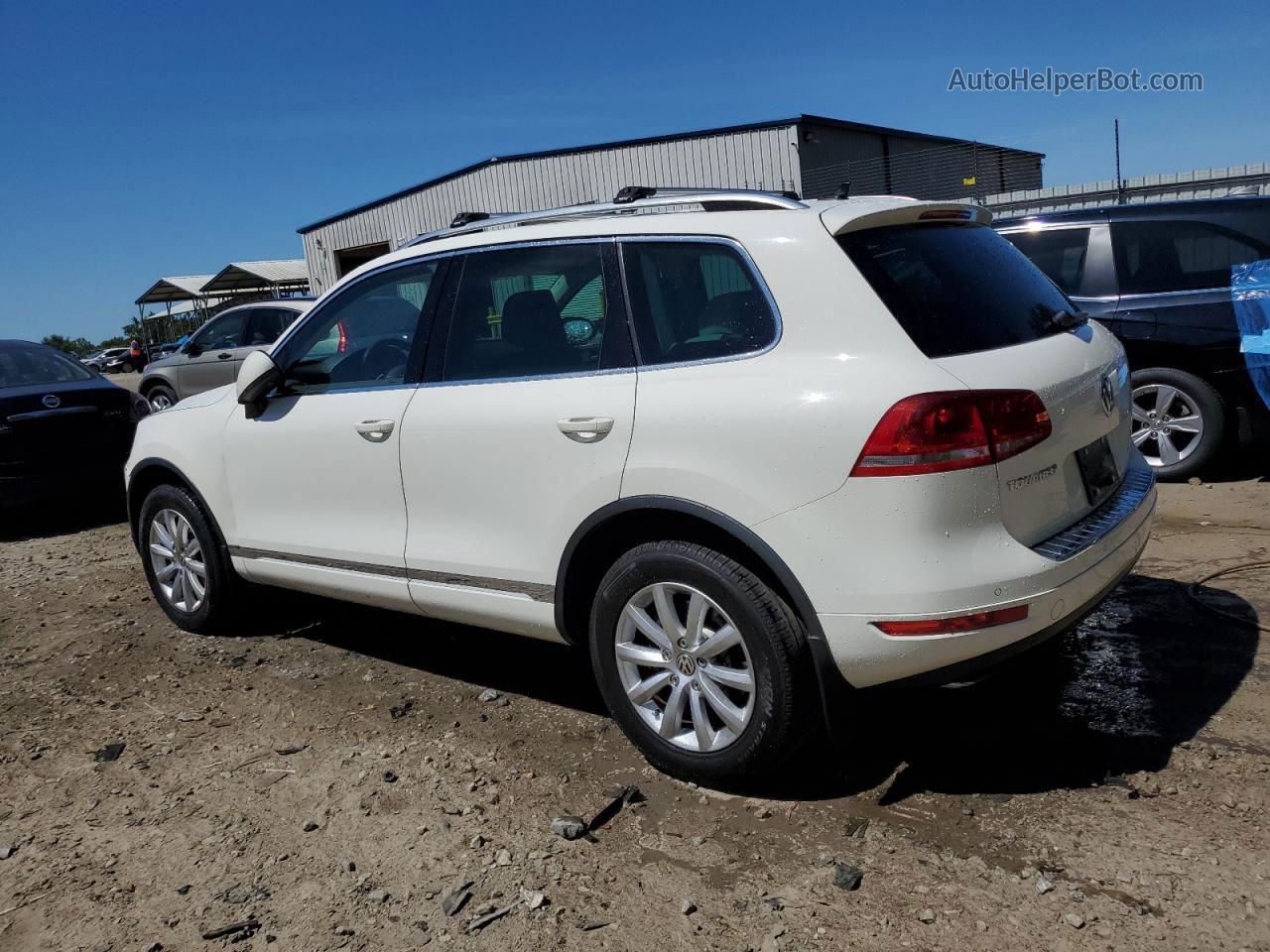 2012 Volkswagen Touareg V6 White vin: WVGFF9BP3CD005080