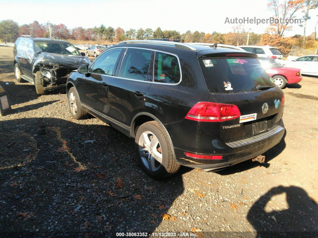 2012 Volkswagen Touareg Vr6 Lux Черный vin: WVGFF9BP4CD001202