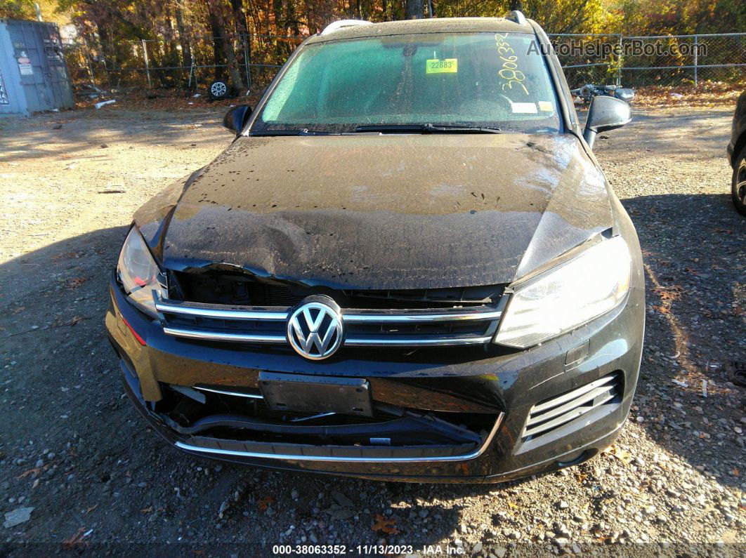 2012 Volkswagen Touareg Vr6 Lux Black vin: WVGFF9BP4CD001202