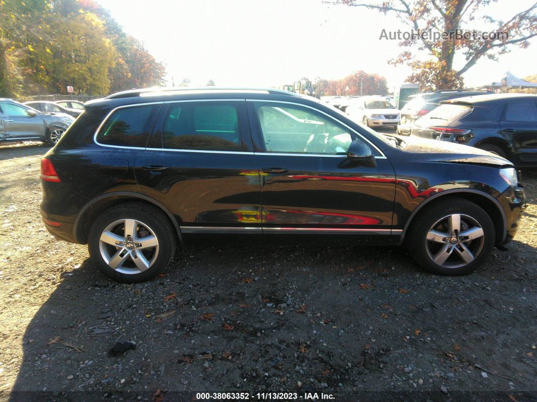 2012 Volkswagen Touareg Vr6 Lux Черный vin: WVGFF9BP4CD001202