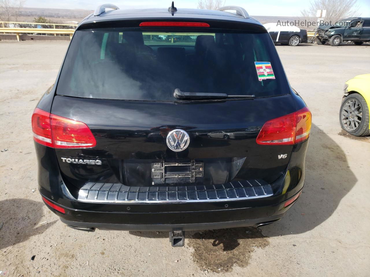 2012 Volkswagen Touareg V6 Черный vin: WVGFF9BP4CD003340