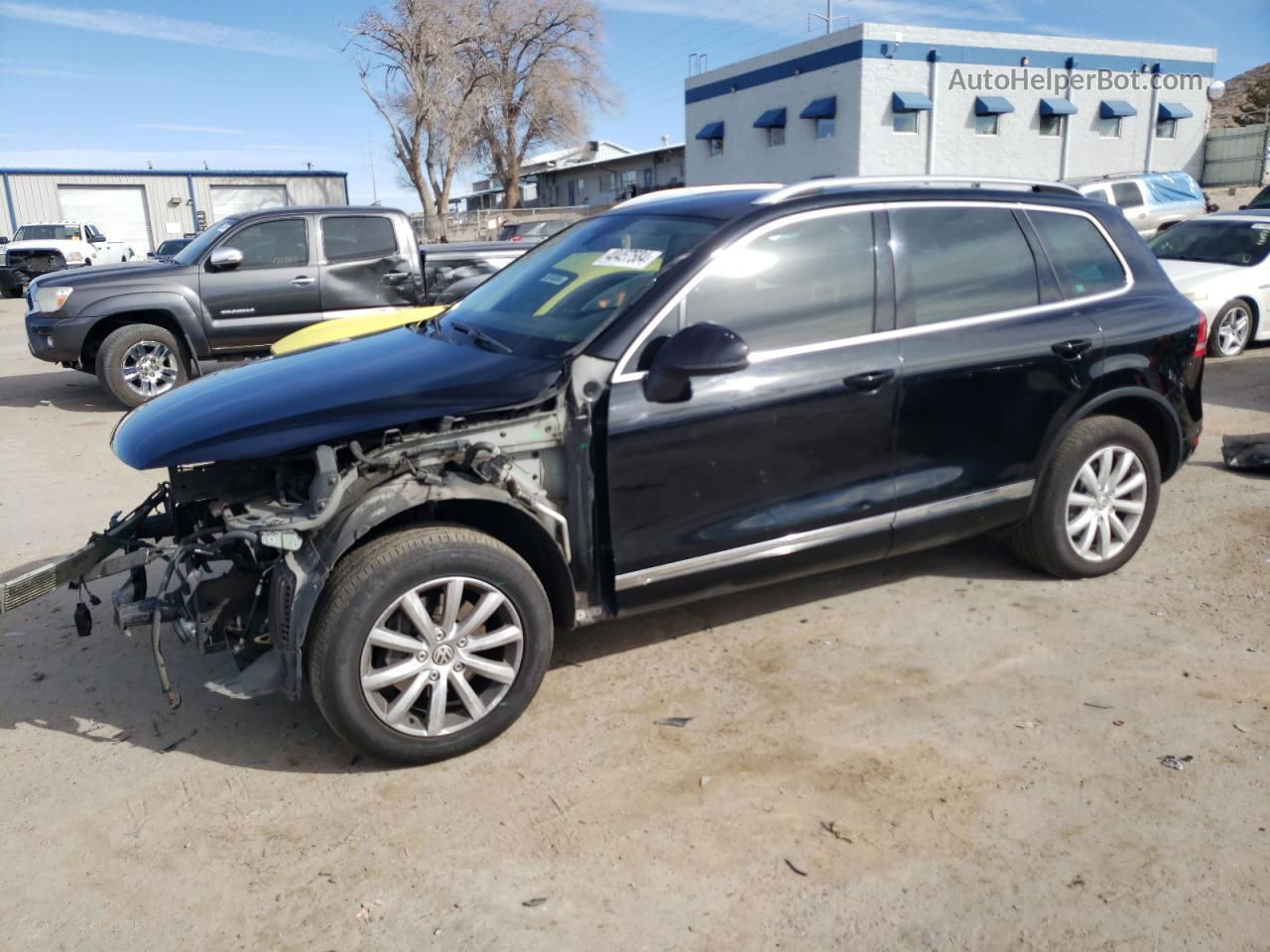 2012 Volkswagen Touareg V6 Black vin: WVGFF9BP4CD003340