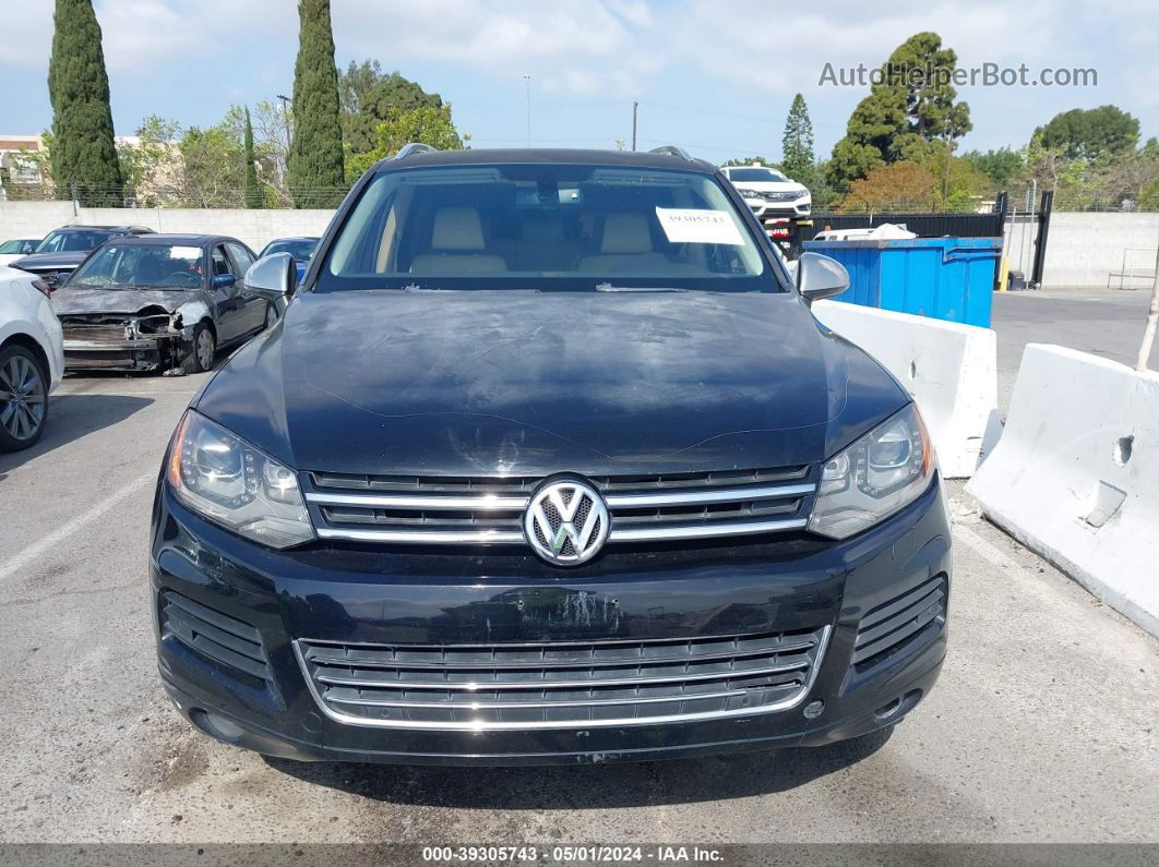 2012 Volkswagen Touareg Vr6 Sport Черный vin: WVGFF9BP5CD004559