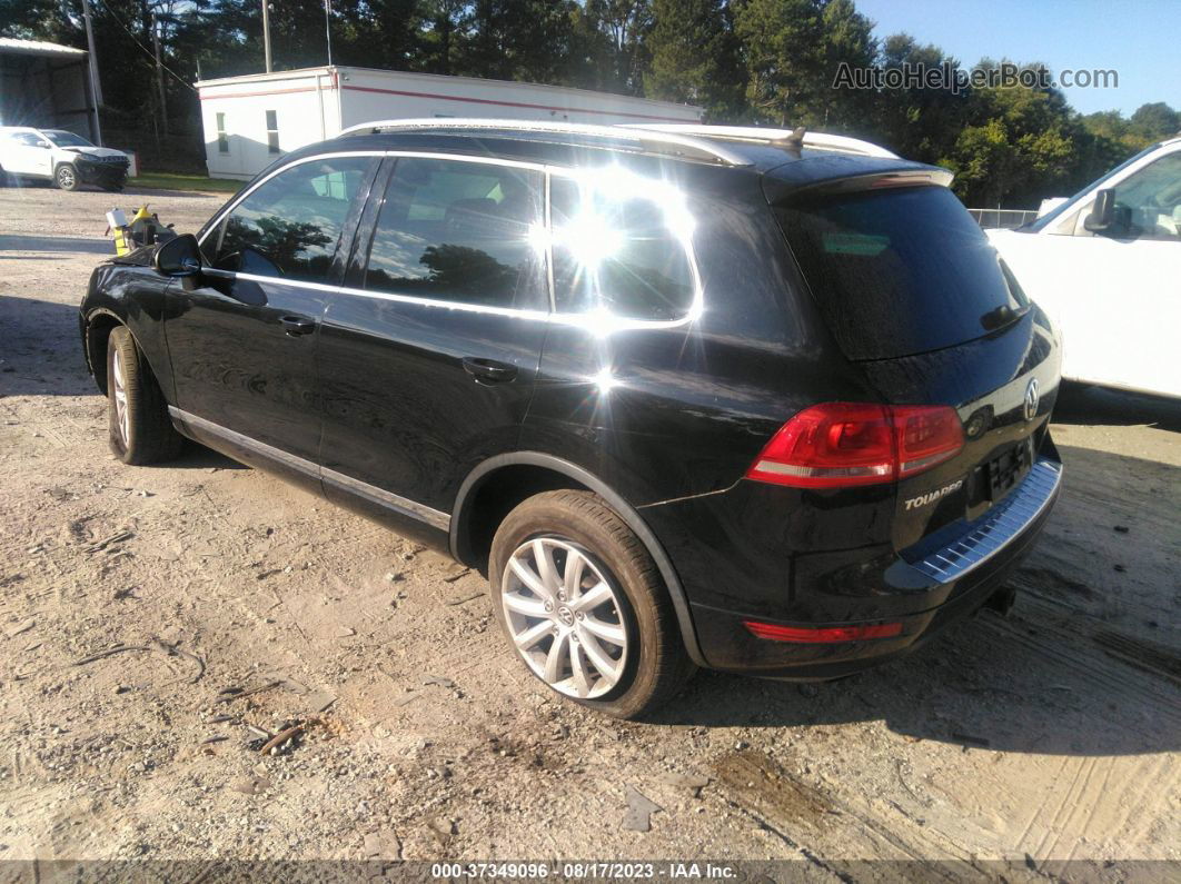 2012 Volkswagen Touareg Sport W/nav Black vin: WVGFF9BP5CD004609