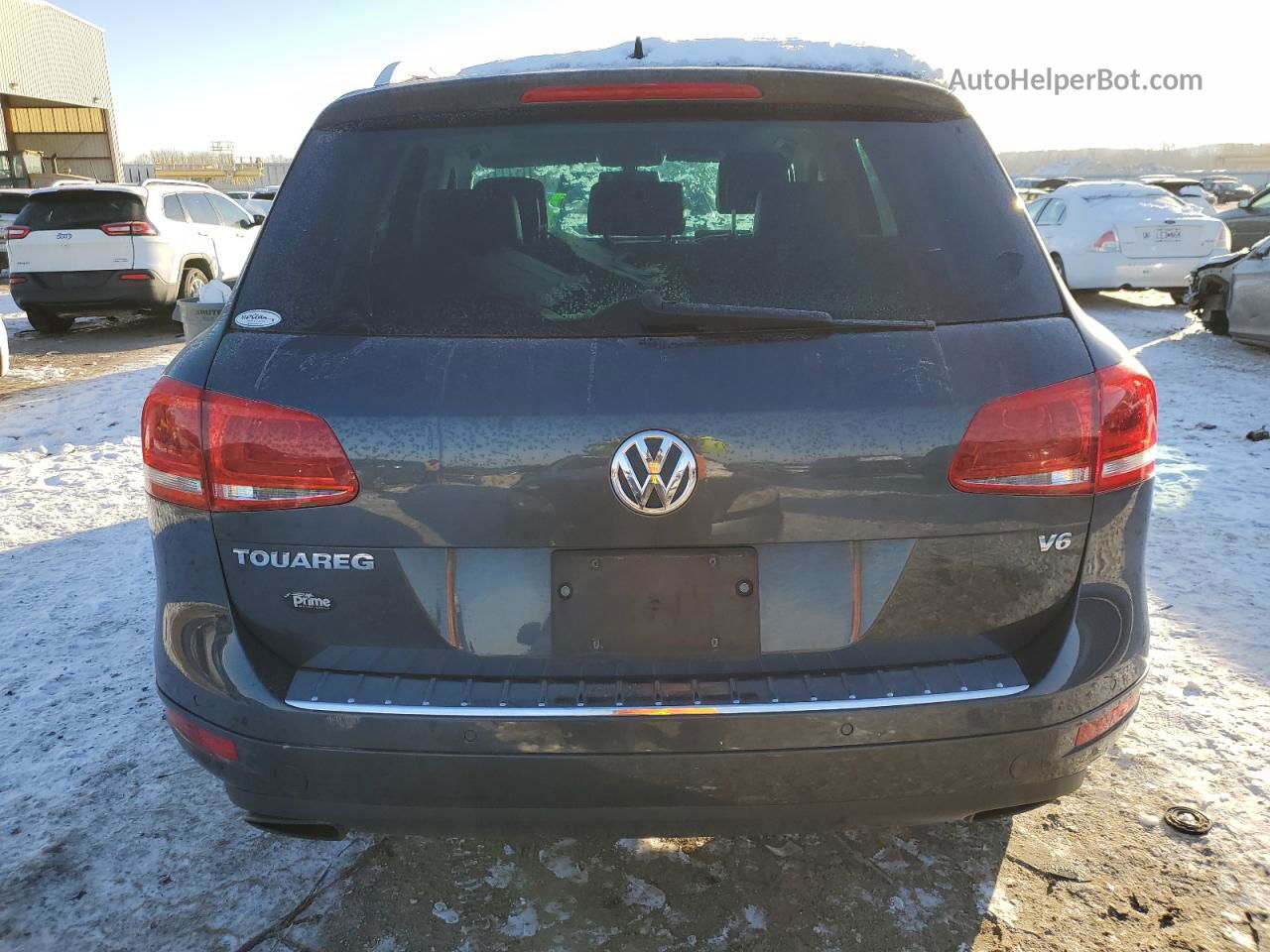 2012 Volkswagen Touareg V6 Gray vin: WVGFF9BP7CD001808