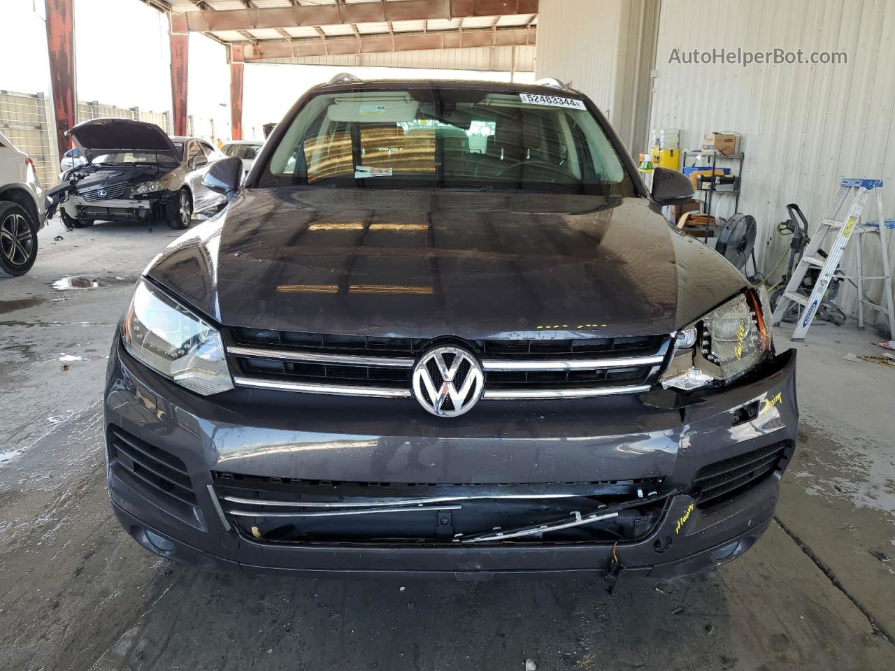 2012 Volkswagen Touareg V6 Black vin: WVGFF9BP7CD002103