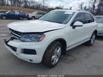 2012 Volkswagen Touareg Vr6 Lux White vin: WVGFF9BP7CD003154