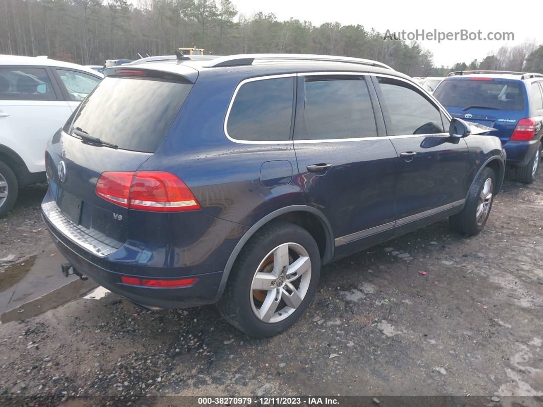 2012 Volkswagen Touareg Lux Синий vin: WVGFF9BP8CD000442