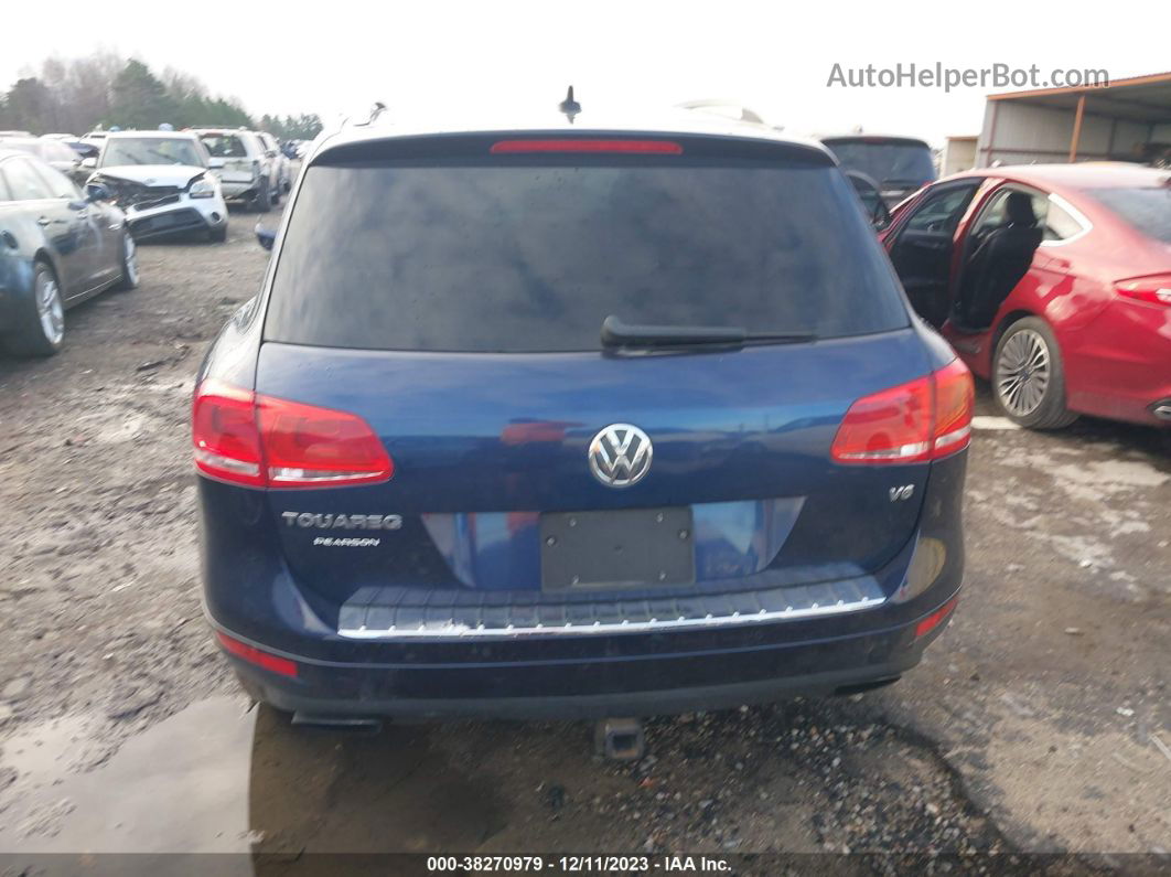 2012 Volkswagen Touareg Lux Blue vin: WVGFF9BP8CD000442