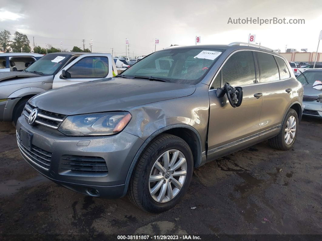 2012 Volkswagen Touareg Vr6 Sport Gray vin: WVGFF9BP8CD003602