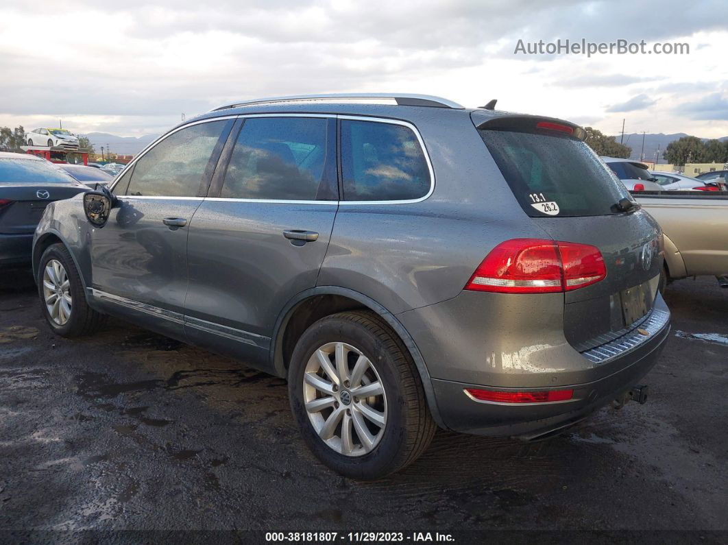 2012 Volkswagen Touareg Vr6 Sport Gray vin: WVGFF9BP8CD003602