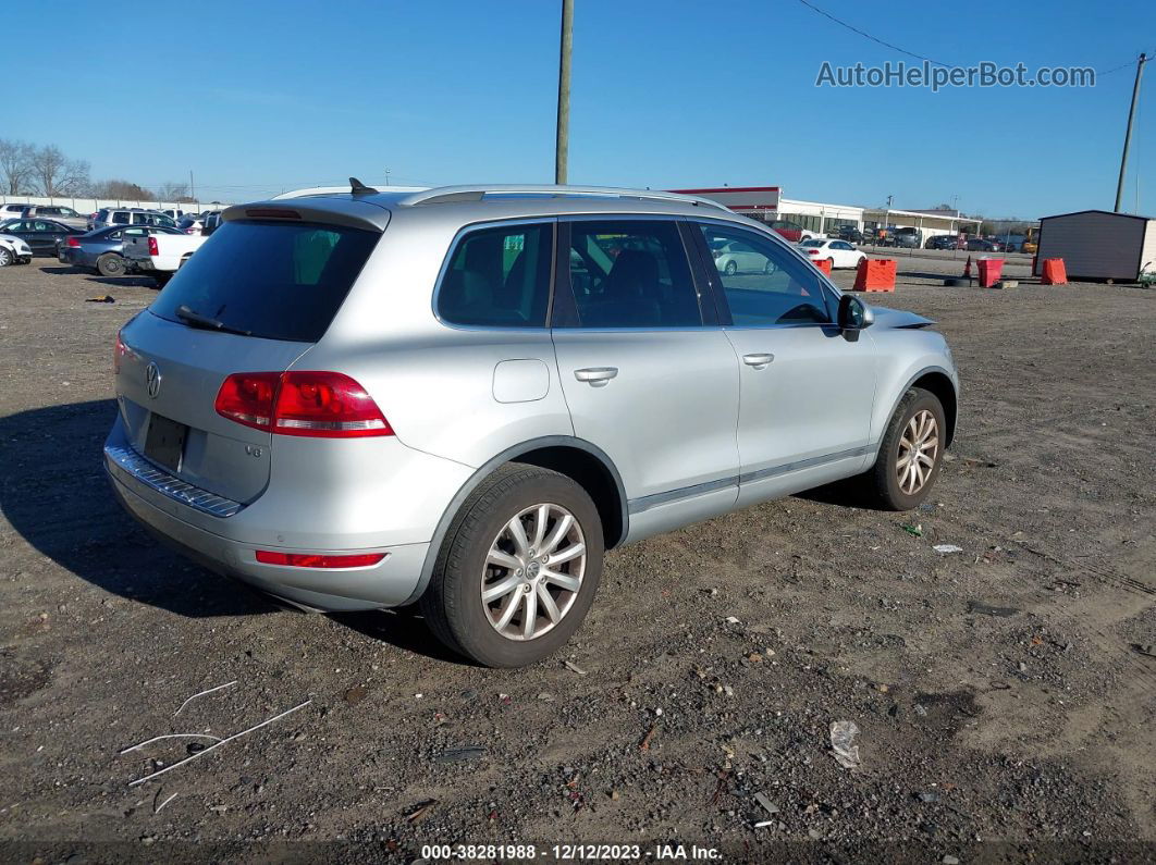 2012 Volkswagen Touareg Vr6 Sport Silver vin: WVGFF9BPXCD003410