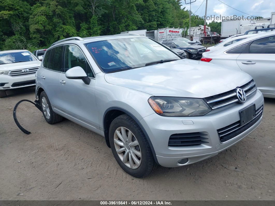 2012 Volkswagen Touareg Vr6 Executive/vr6 Lux/vr6 Sport Silver vin: WVGFF9BPXCD003603