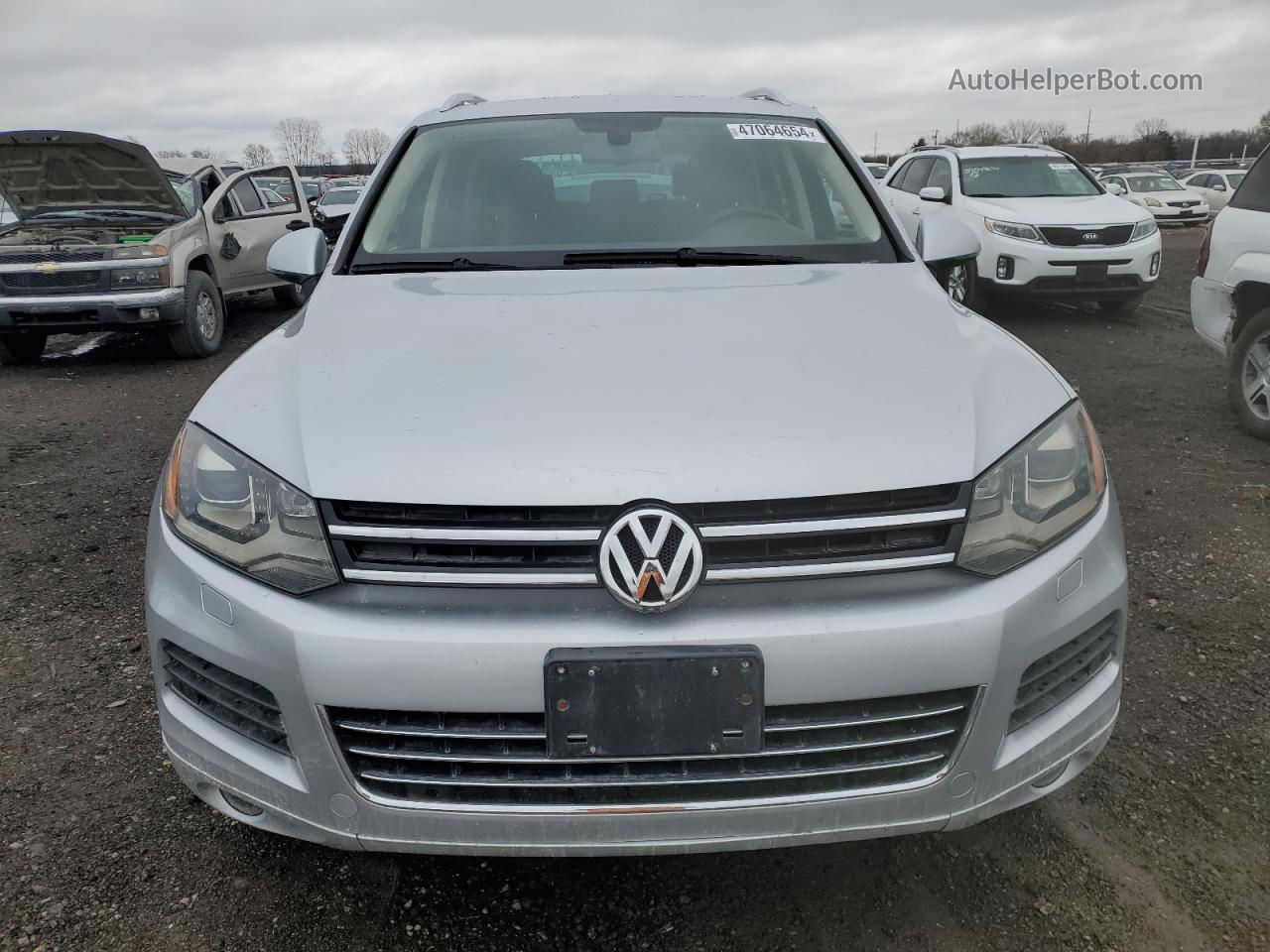 2012 Volkswagen Touareg V6 Tdi Серебряный vin: WVGFK9BP0CD002388