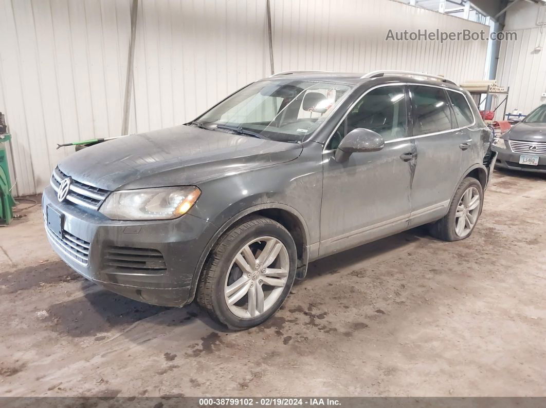 2012 Volkswagen Touareg Tdi Executive Gray vin: WVGFK9BP1CD001184