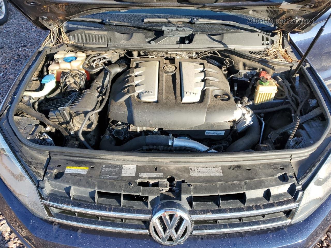 2012 Volkswagen Touareg V6 Tdi Синий vin: WVGFK9BP1CD005395