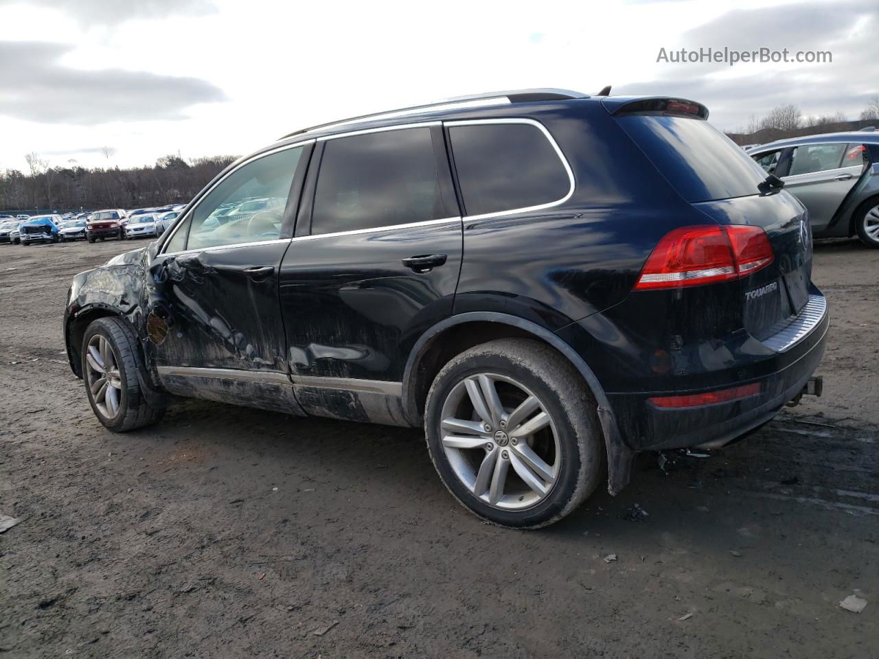 2012 Volkswagen Touareg V6 Tdi Black vin: WVGFK9BP3CD002370