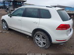 2012 Volkswagen Touareg Tdi Executive White vin: WVGFK9BP3CD002823