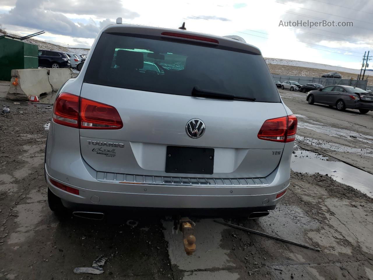 2012 Volkswagen Touareg V6 Tdi Silver vin: WVGFK9BP3CD003082