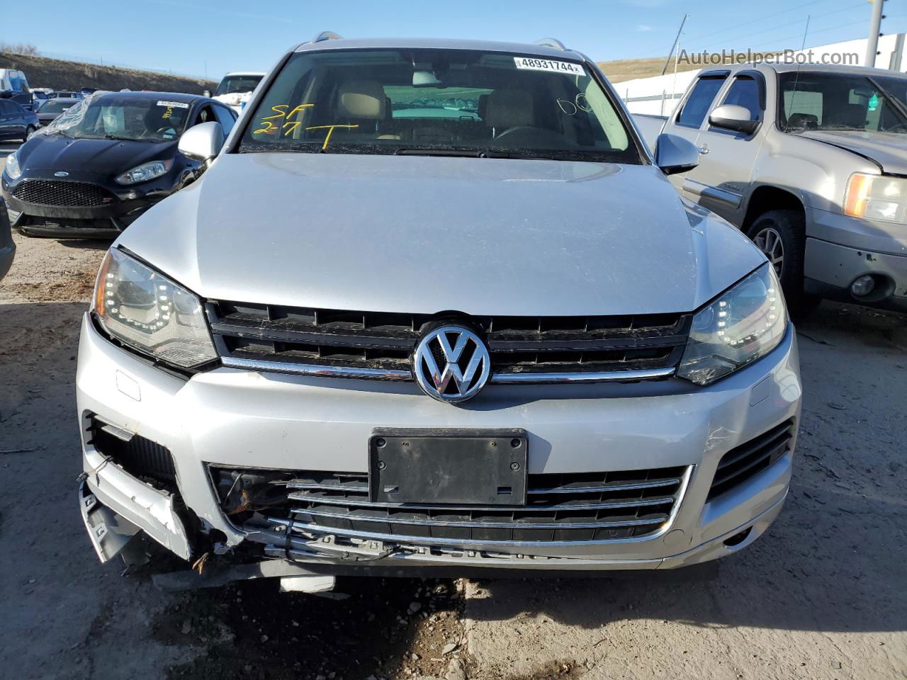 2012 Volkswagen Touareg V6 Tdi Серебряный vin: WVGFK9BP3CD003082