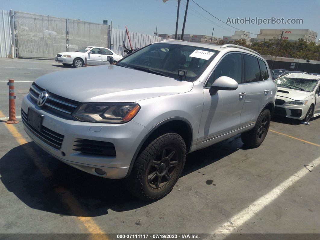 2012 Volkswagen Touareg Lux Silver vin: WVGFK9BP3CD003390