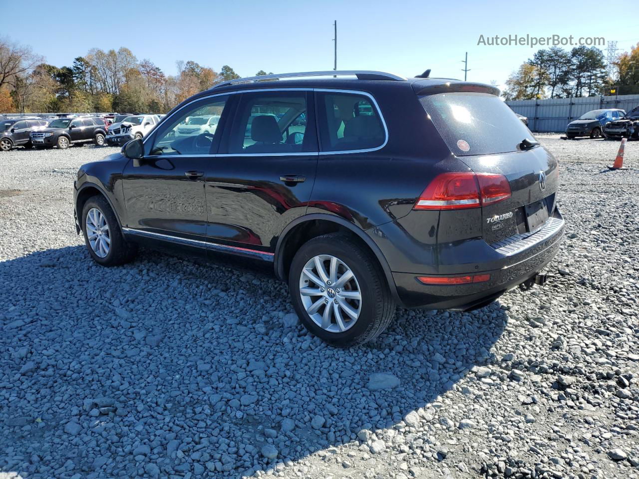 2012 Volkswagen Touareg V6 Tdi Black vin: WVGFK9BP3CD003664