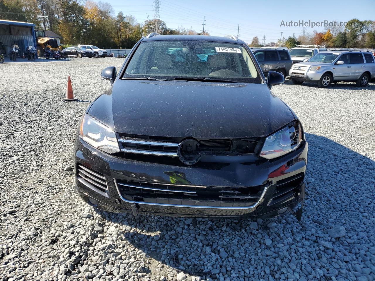 2012 Volkswagen Touareg V6 Tdi Черный vin: WVGFK9BP3CD003664