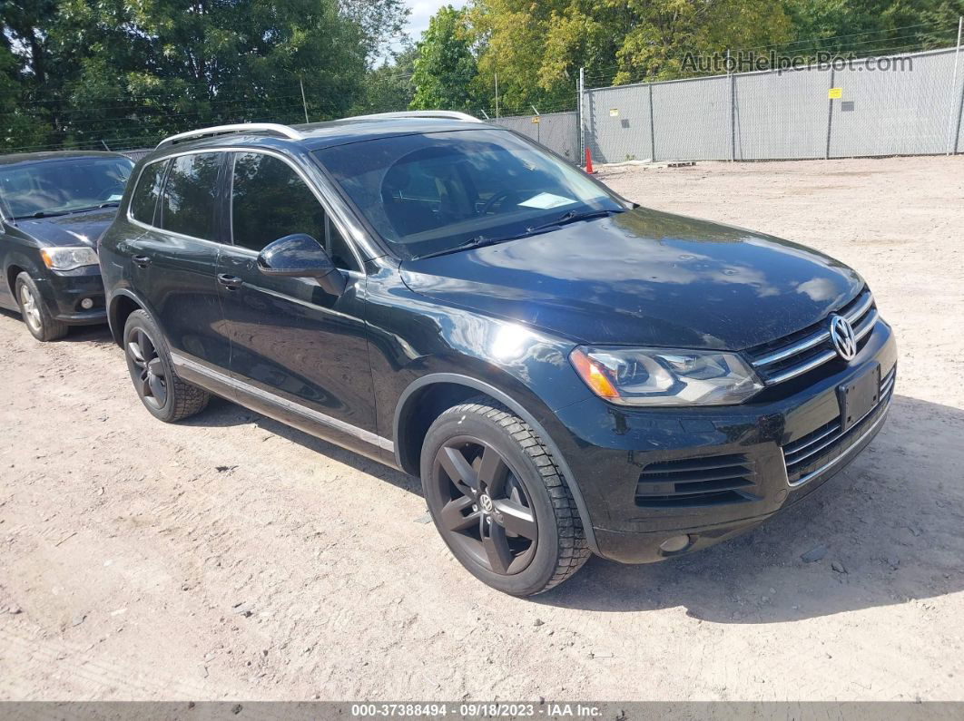 2012 Volkswagen Touareg Lux Black vin: WVGFK9BP3CD005317