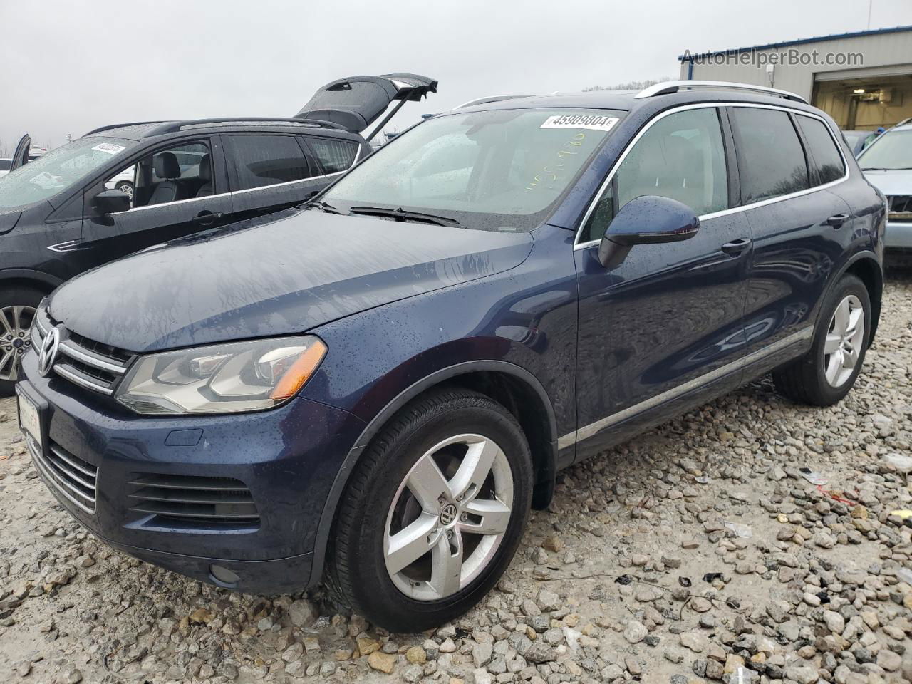 2012 Volkswagen Touareg V6 Tdi Blue vin: WVGFK9BP3CD005463