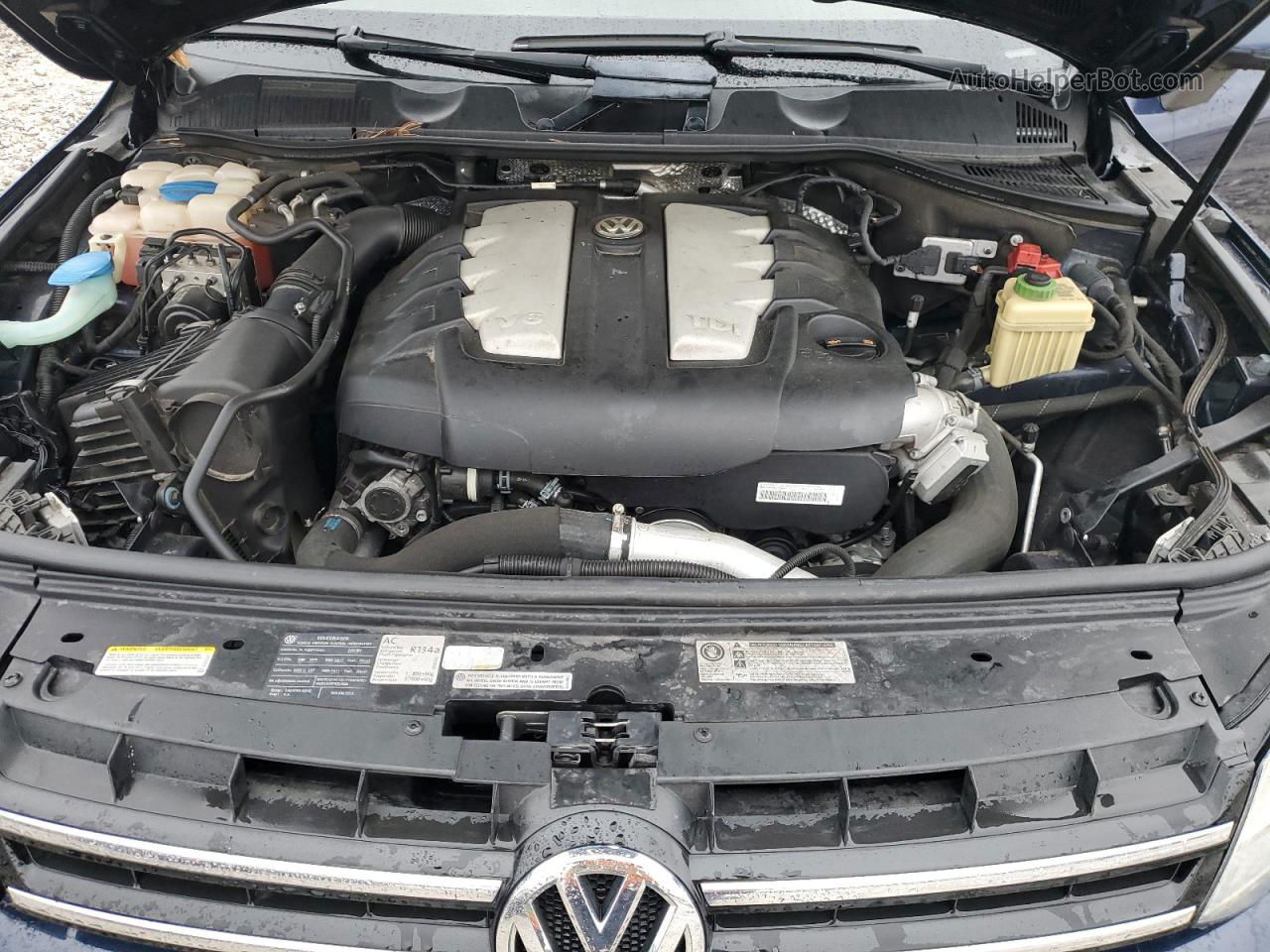 2012 Volkswagen Touareg V6 Tdi Blue vin: WVGFK9BP3CD005463