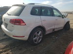 2012 Volkswagen Touareg V6 Tdi White vin: WVGFK9BP4CD000076