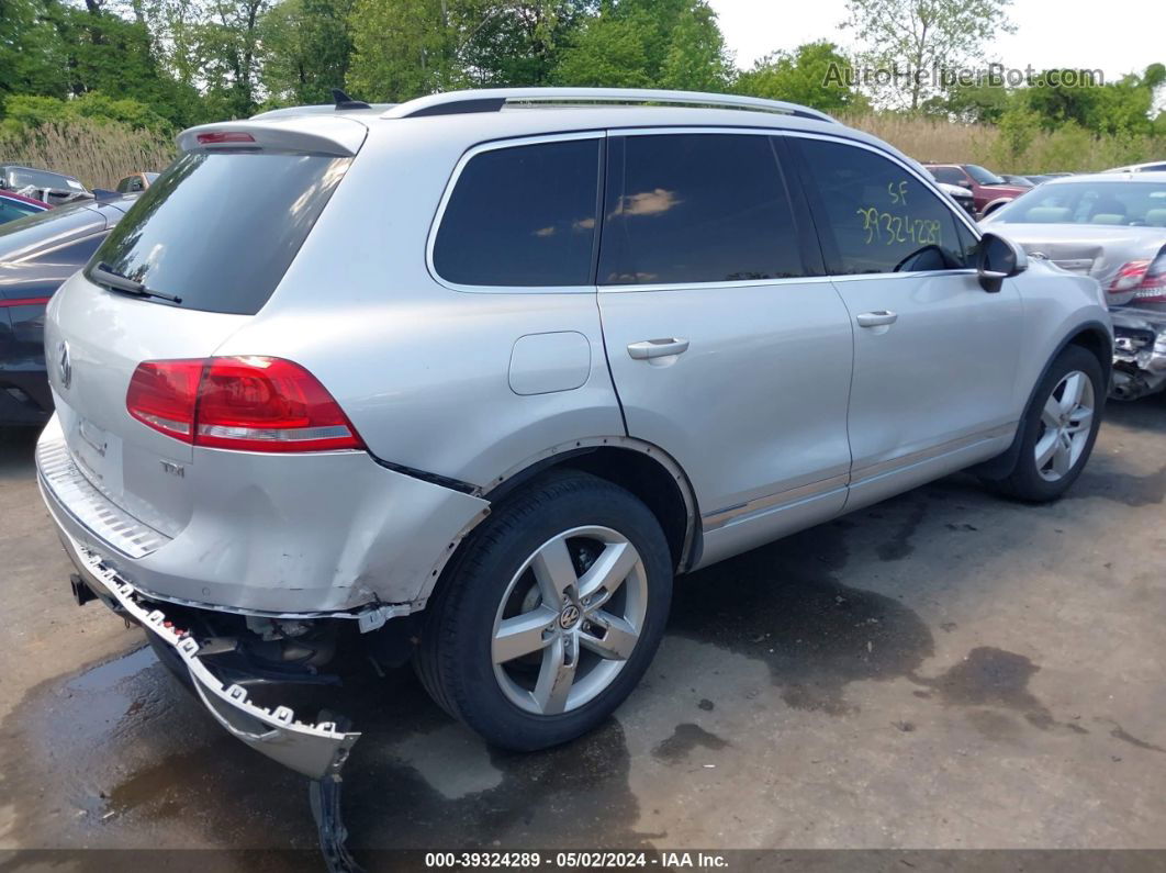 2012 Volkswagen Touareg Tdi Executive/tdi Lux/tdi Sport Silver vin: WVGFK9BP4CD003432