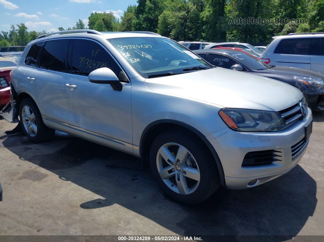 2012 Volkswagen Touareg Tdi Executive/tdi Lux/tdi Sport Silver vin: WVGFK9BP4CD003432