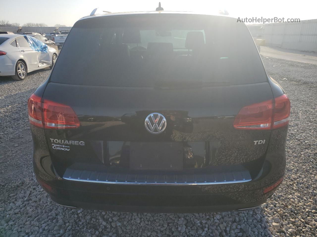 2012 Volkswagen Touareg V6 Tdi Black vin: WVGFK9BP7CD004624